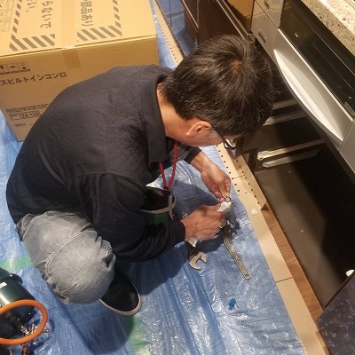 ビルトインコンロ取替工事