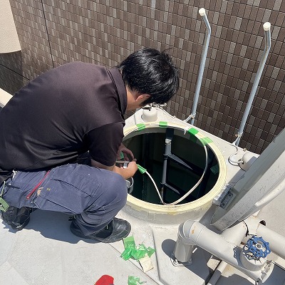 受水槽修繕工事