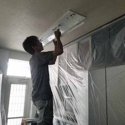 照明器具取替工事