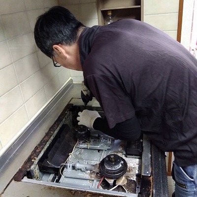 ガスコンロ取替工事