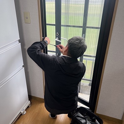 勝手口建付調整