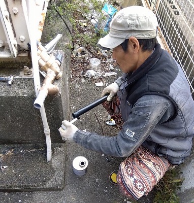 受水槽漏水修理