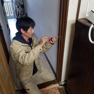 ドアノブ取替工事